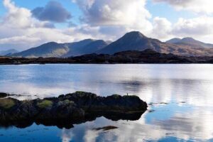 2-Day Western Ireland Tour from Dublin:Including Galway and Cliffs of Moher - Day 1 in the coach: bogs, Cong area, and the Glengowla twist
