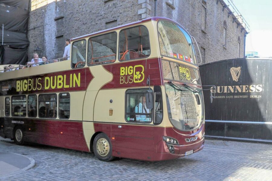 Dublin: Big Bus Hop-On, Hop-Off Tour with Live Guide - The Yellow Umbrella walking tour: where the bus can’t go