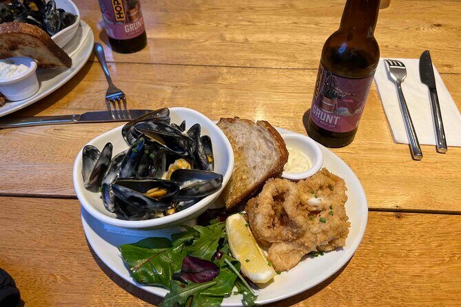 Dublin Coastal Craft Beer and Seafood Trail - The Oar House finale: seafood platter plus a last round of craft beer