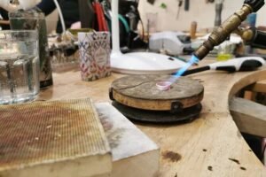 Dublin Jewellery Forge a Hammered Silver Ring: Drury Street - From silver sheet to ring band: the step-by-step workshop