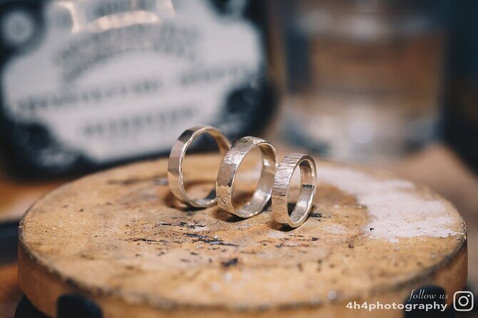 Dublin Jewellery Forge a Hammered Silver ring:Georges Street - Textures You Choose, Not Just Templates