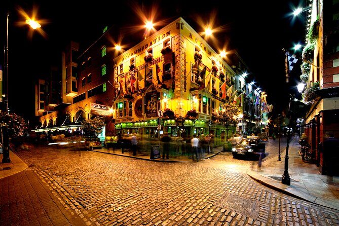 Dublin Live Guided Panoramic Open-Top Night Bus Tour - Molly Malone to Temple Bar: the city’s “evening engine”
