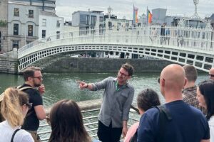 Dublin Mythology and Folklore Tour with Irish Stories and Legends - Grattan Bridge: seahorse lamps, mythic street geometry, and a great photo moment