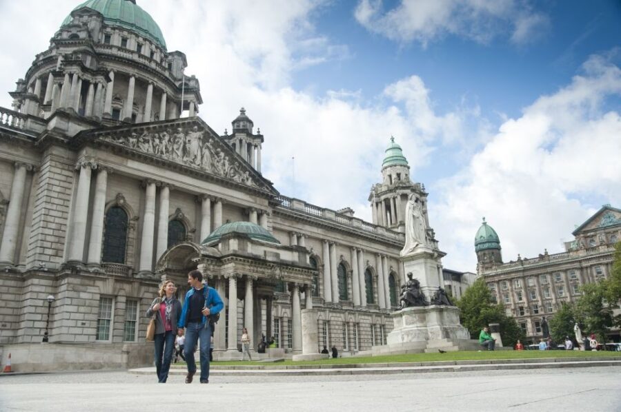 From Dublin: Belfast and Giant's Causeway: 2-Day Guided Tour - Dunluce Castle ruins: the MacDonnell cliff-top scene