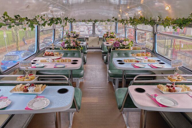Irish Afternoon Tea on 1960s Vintage Bus in Dublin - Getting on at Stephen Court and meeting your Dublin crew