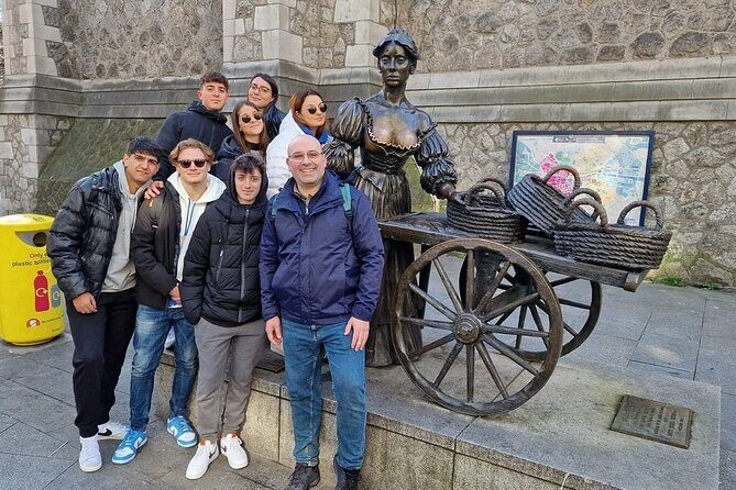 The Dublin Private Walking Tour - Temple Bar cobblestones and Ha’penny Bridge over the Liffey